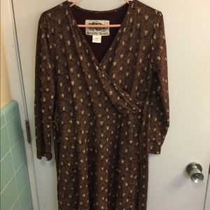 Knee length wrap dress